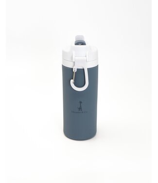 MICASSO & CO BOUTEILLE D'EAU EN SILICONE - BLEU MAJESTUEUX