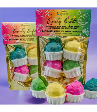 LA FABRIK BOMBE DE BAIN SURPRISE - CUPCAKES CONFETTI