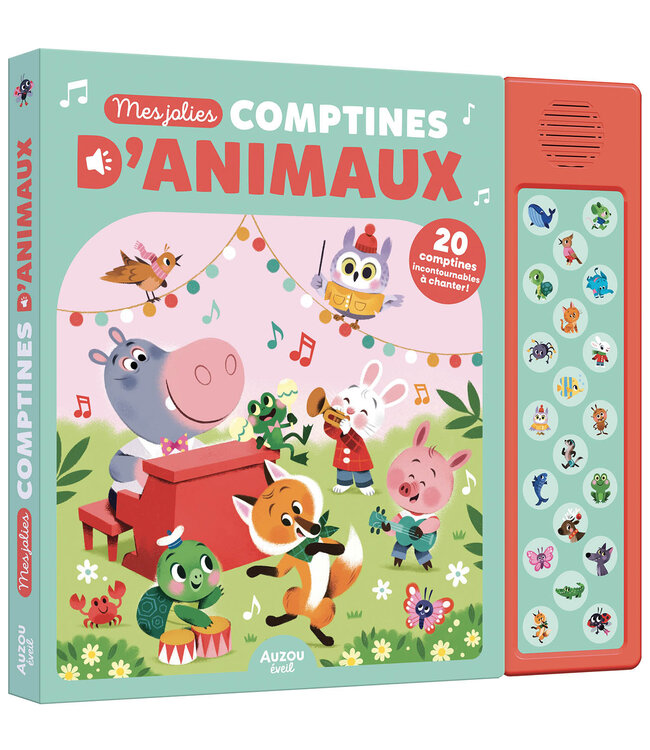 AUZOU LIVRE À ÉCOUTER - MES JOLIES COMPTINES D'ANIMAUX