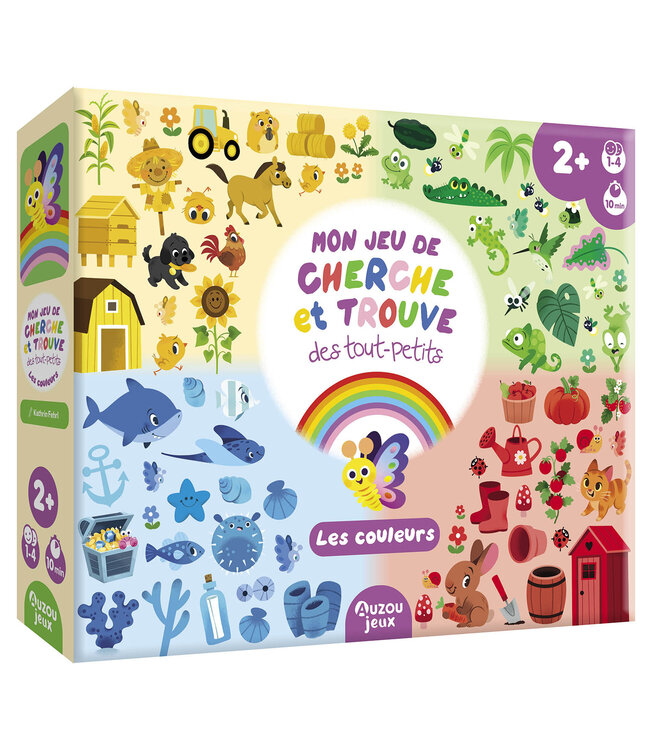 AUZOU JEU - CHERCHE & TROUVE DES TOUT-PETITS - LES COULEURS