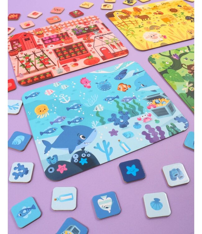 AUZOU JEU - CHERCHE & TROUVE DES TOUT-PETITS - LES COULEURS