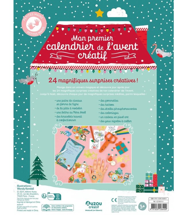 AUZOU MON PREMIER CALENDRIER DE L'AVENT CRÉATIF
