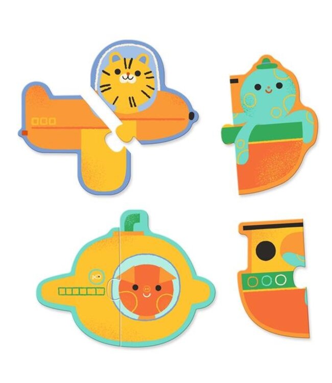 DJECO PUZZLE DUO - VÉHICULES