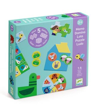 DJECO 5 JEUX -  À LA FERME