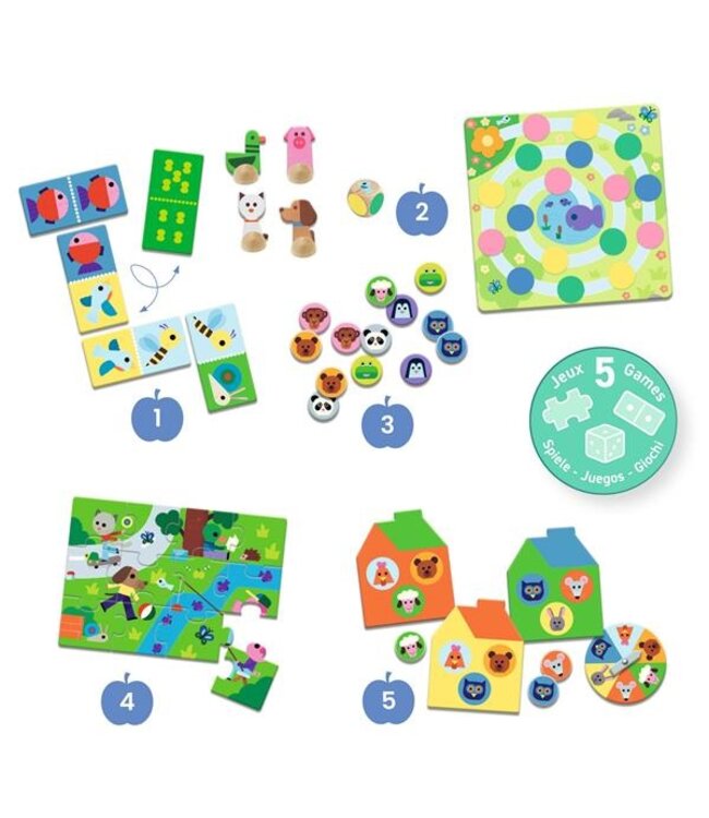 DJECO 5 JEUX -  À LA FERME