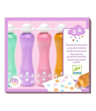 DJECO ENS. DE 4 MARQUEURS MOUSSE - PEARLY