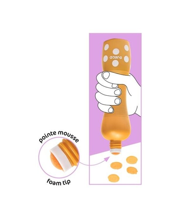 DJECO ENS. DE 4 MARQUEURS MOUSSE - PEARLY