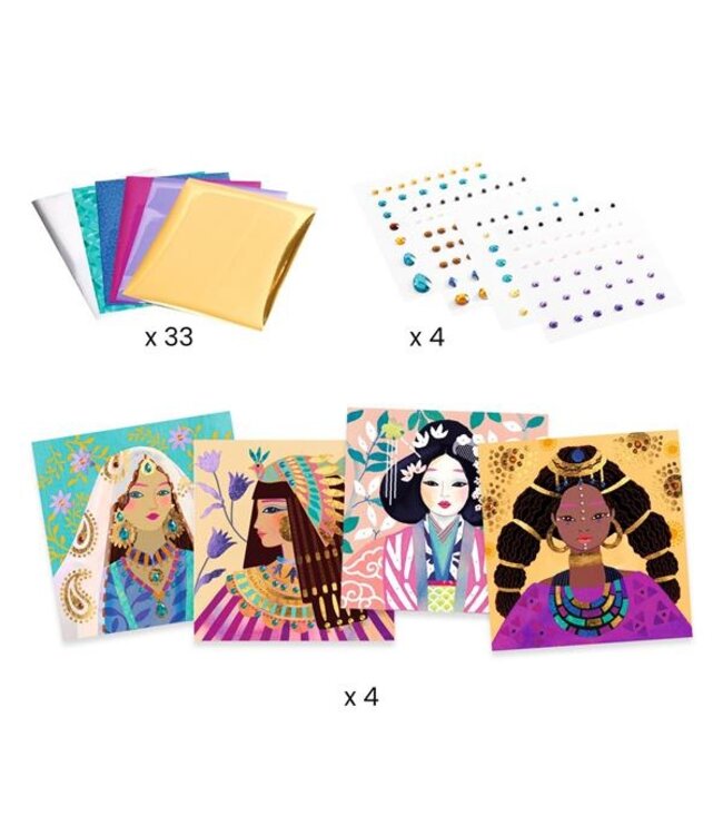 DJECO TABLEAUX DE MÉTAL - PARURES PRÉCIEUSES