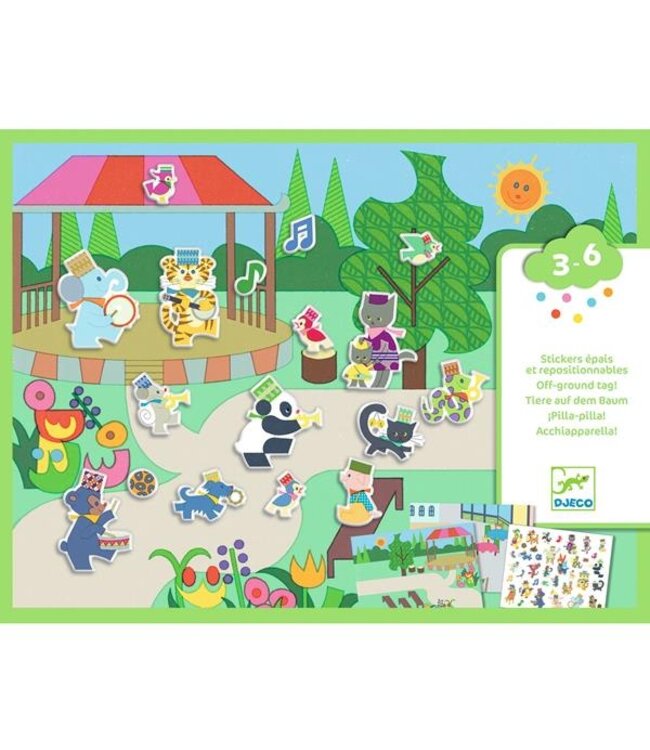 DJECO AUTOCOLLANTS REPOSITIONNABLES - FANFARE