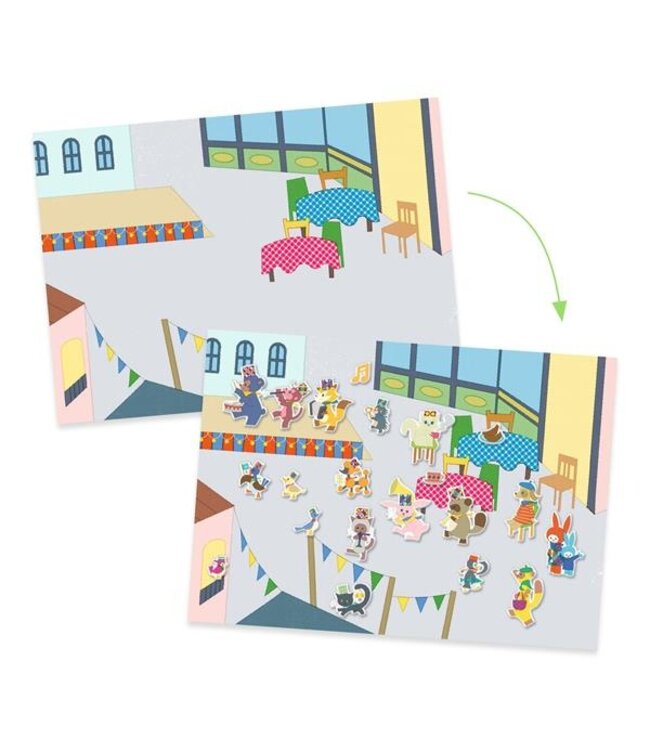 DJECO AUTOCOLLANTS REPOSITIONNABLES - FANFARE