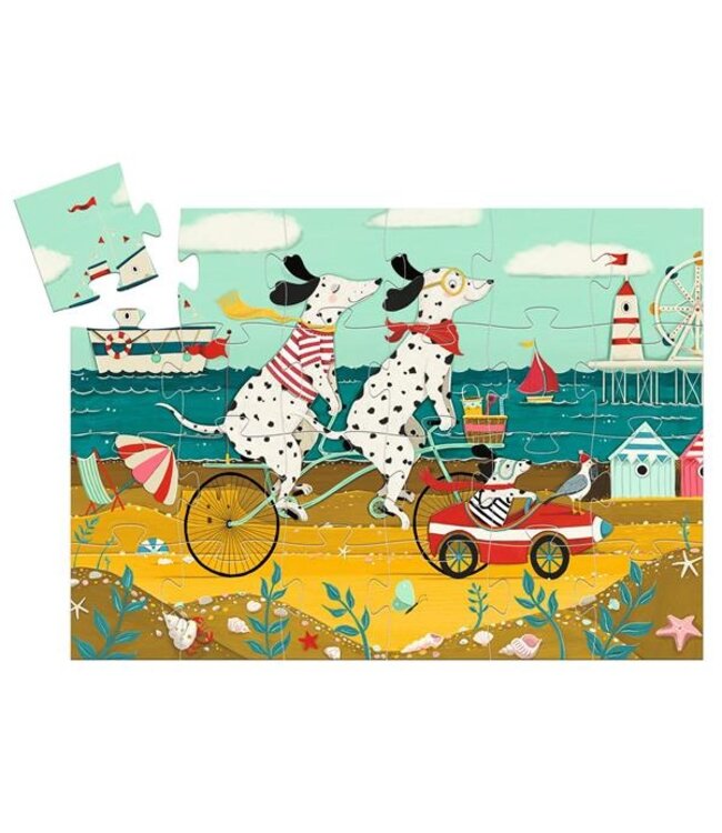 DJECO PUZZLE SILHOUETTE - OLLIE LE DALMATIEN