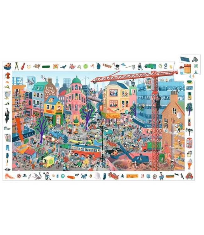 DJECO PUZZLE D'OBSERVATION (200 MCX) - LA VILLE
