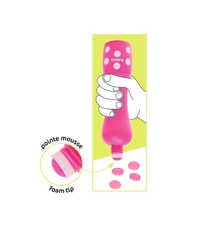 DJECO ENS. DE 4 MARQUEURS MOUSSE - NEON