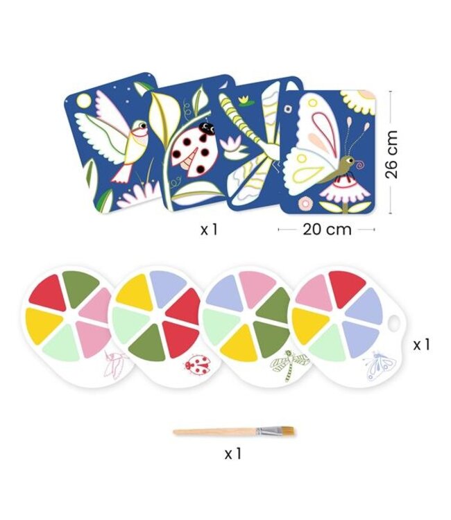 DJECO PEINTURE À LA PALETTE - LES PETITES BÊTES