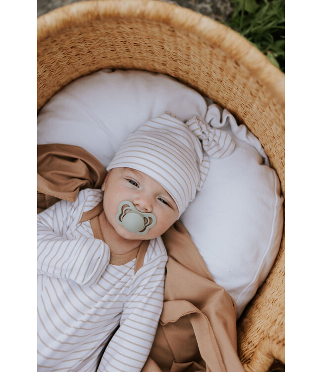 ZAK ET ZOÉ BONNET (0 - 6 MOIS) - LIGNÉ BEIGE