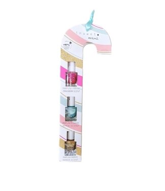 INUWET CANNE DE NOEL - 3 VERNIS ( PAPAYE, FRAISE & POMME )