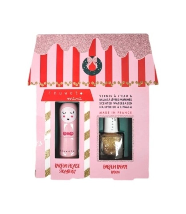 INUWET DUO JULIETTE - BAUME FRAISE & VERNIS PAPAYE