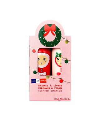 INUWET DUO BAUME - COURONNE NOËL, MANGUE & SUCRE D'ORGE