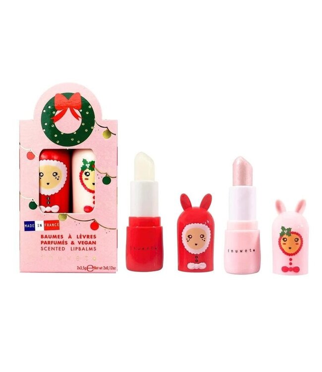 INUWET DUO BAUME - COURONNE NOËL, MANGUE & SUCRE D'ORGE