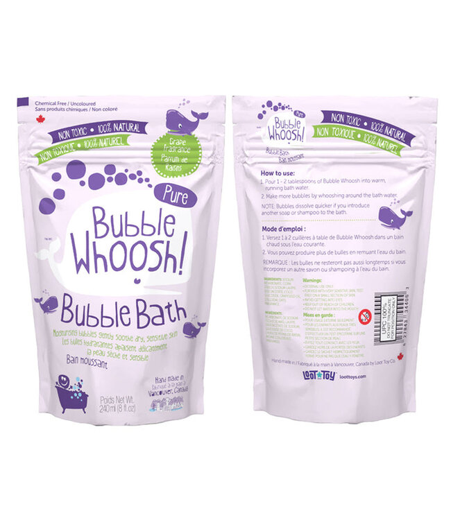 LOOT TOYS BUBBLE WHOOSH PURE - RAISIN