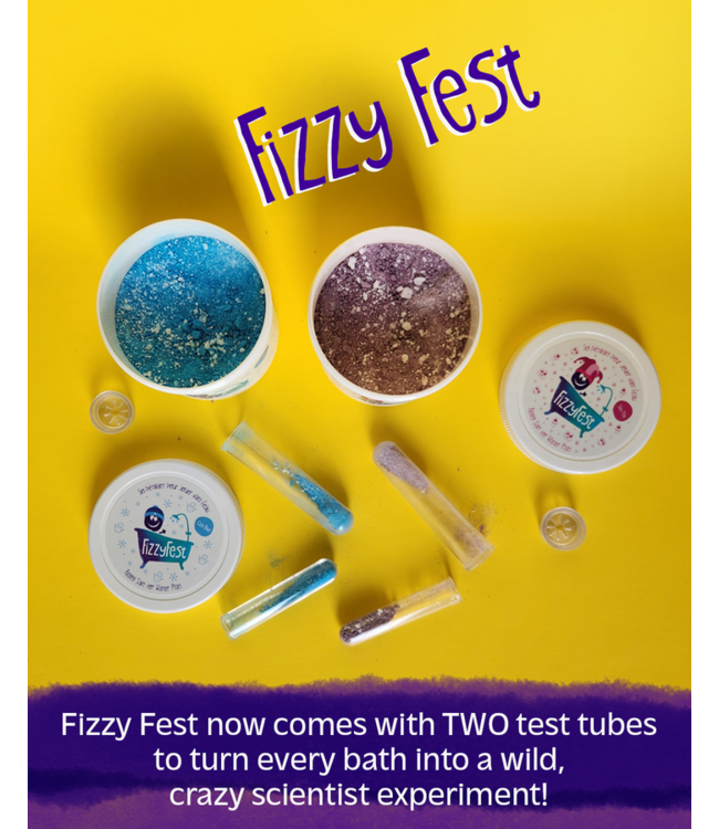 LOOT TOYS FIZZY FEST - SEL PÉTILLANT POUR JOUER DANS L'EAU (COOL BLUE)
