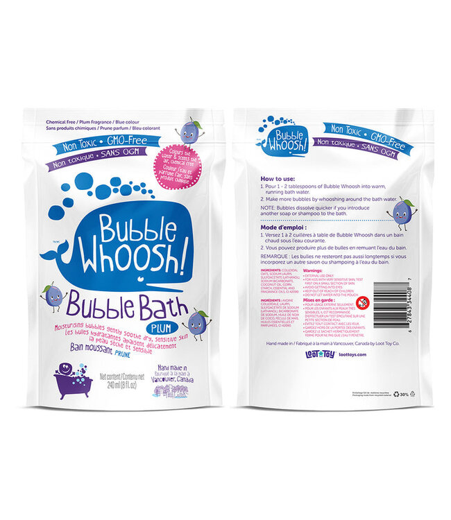 LOOT TOYS BUBBLE WOOSH - PLUM