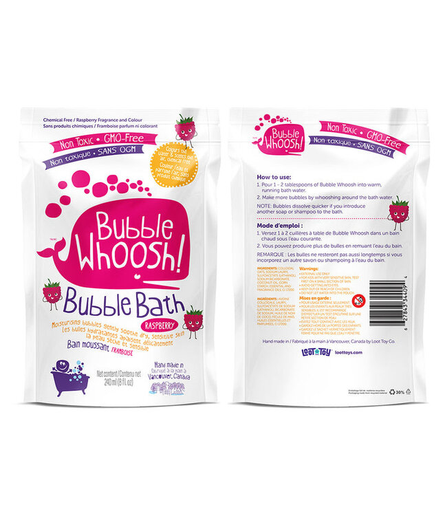 LOOT TOYS BUBBLE WOOSH - RASPBERRY