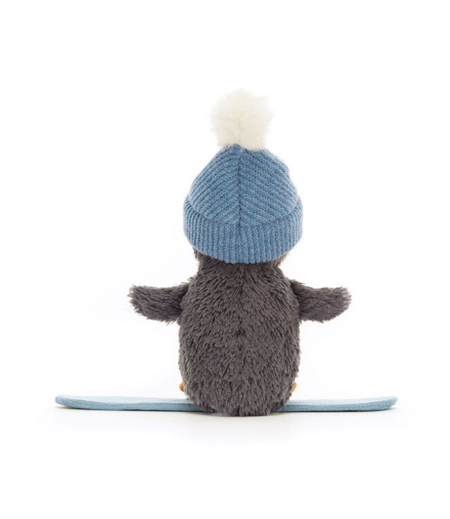 JELLYCAT PELUCHE - PEANUT PENGUIN SNOWBORDING (SMALL)