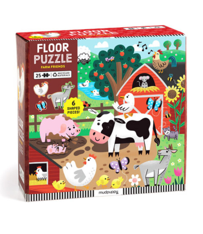 CASSE-TÊTE DE SOL - FARM FRIENDS (25 PIÈCES)