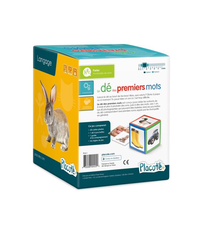 PLACOTE JEU ÉDUCATIF - LE DÉ DES PREMIERS MOTS