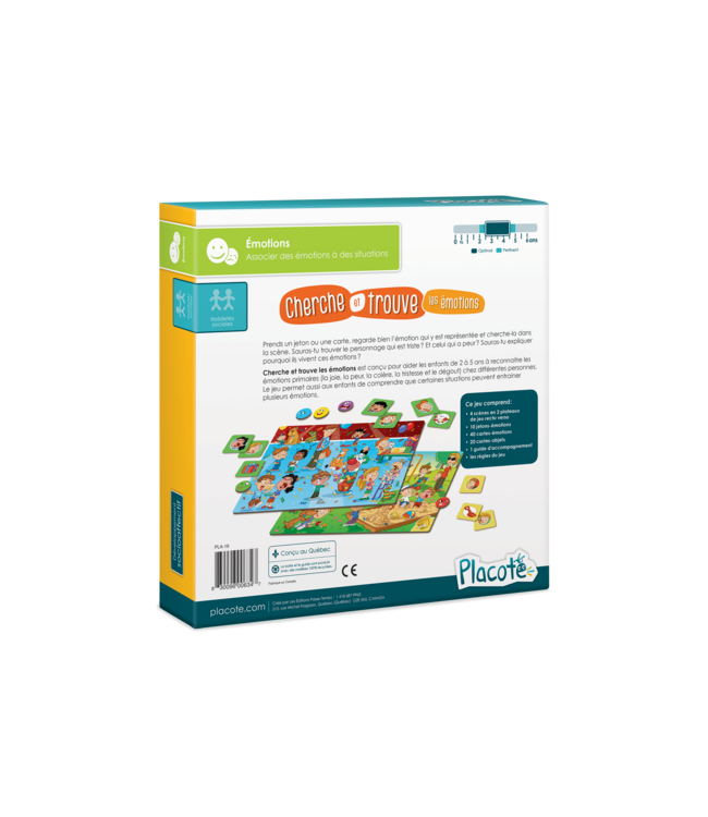 PLACOTE JEU ÉDUCATIF - CHERCHER ET TROUVE LES ÉMOTIONS