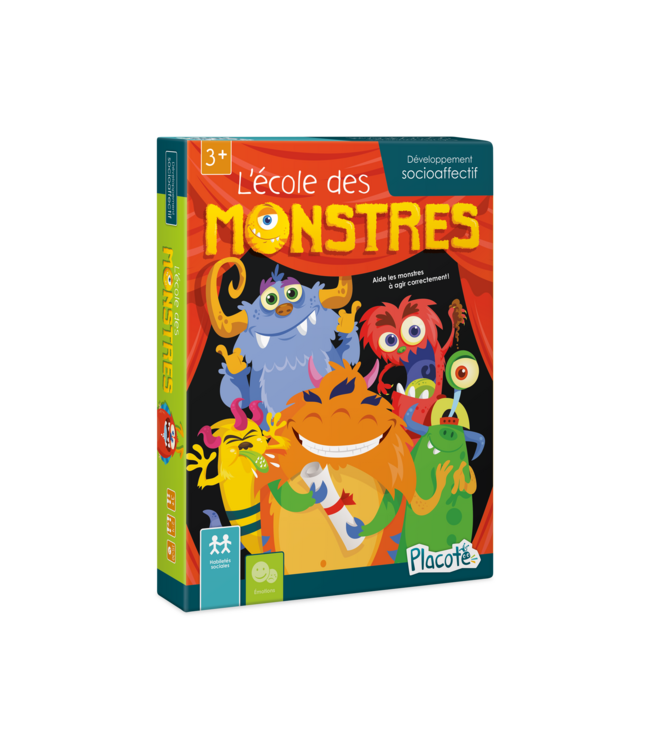 PLACOTE JEU ÉDUCATIF - L'ÉCOLE DES MONSTRES