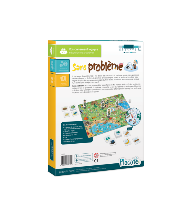 PLACOTE JEU  ÉDUCATIF - SANS PROBLÈME