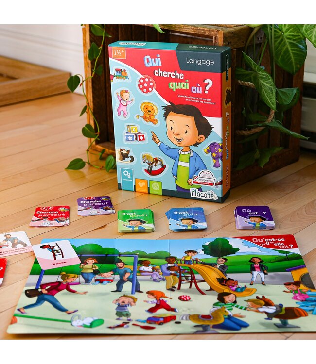 PLACOTE JEU ÉDUCATIF - QUI CHERCHE QUOI OÙ?