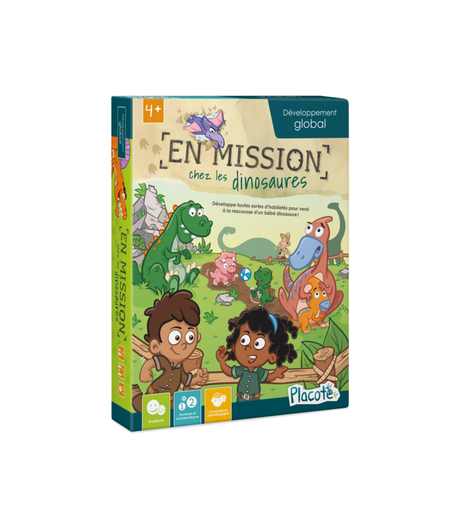 PLACOTE JEU ÉDUCATIF - EN MISSION CHEZ LES DINOSAURES