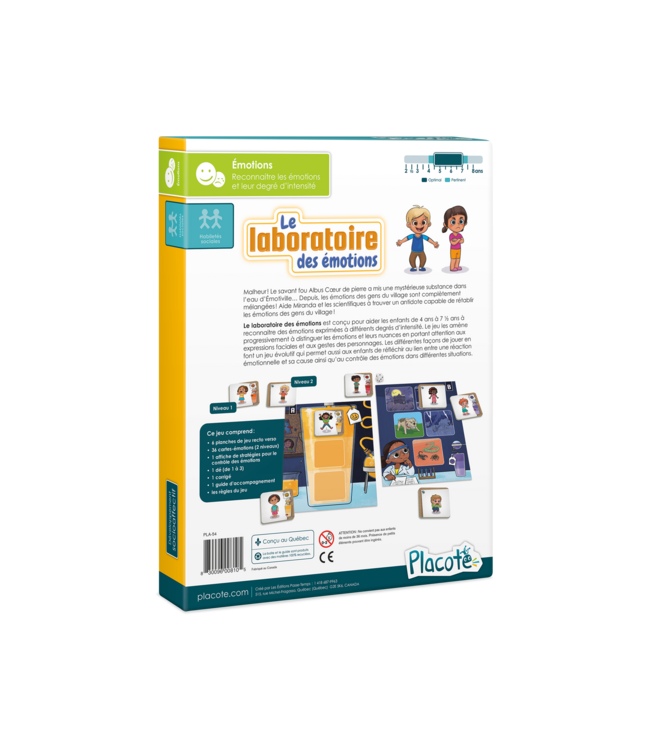 PLACOTE JEU ÉDUCATIF - LABORATOIRE DES ÉMOTIONS