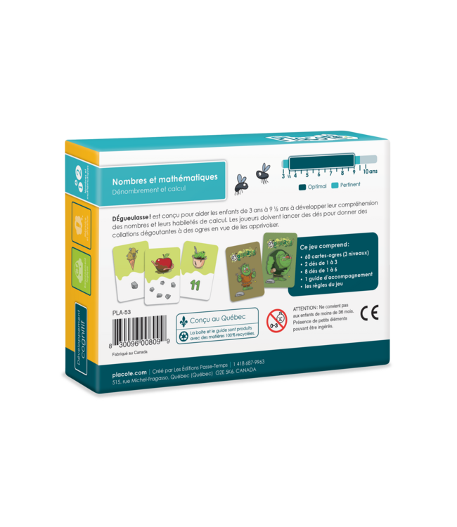 PLACOTE JEU ÉDUCATIF - DÉGUEULASSE!