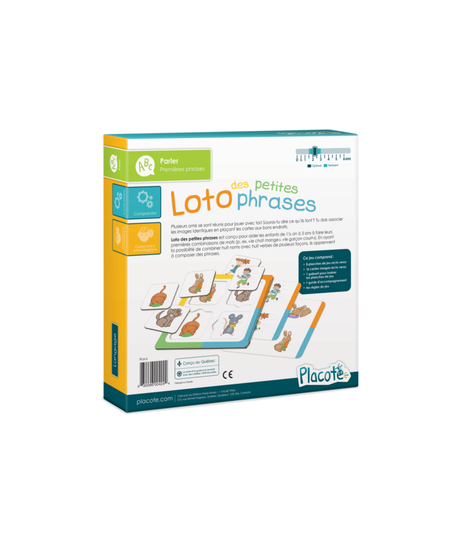 PLACOTE JEU ÉDUCATIF - LOTO DES PETITES PHRASES