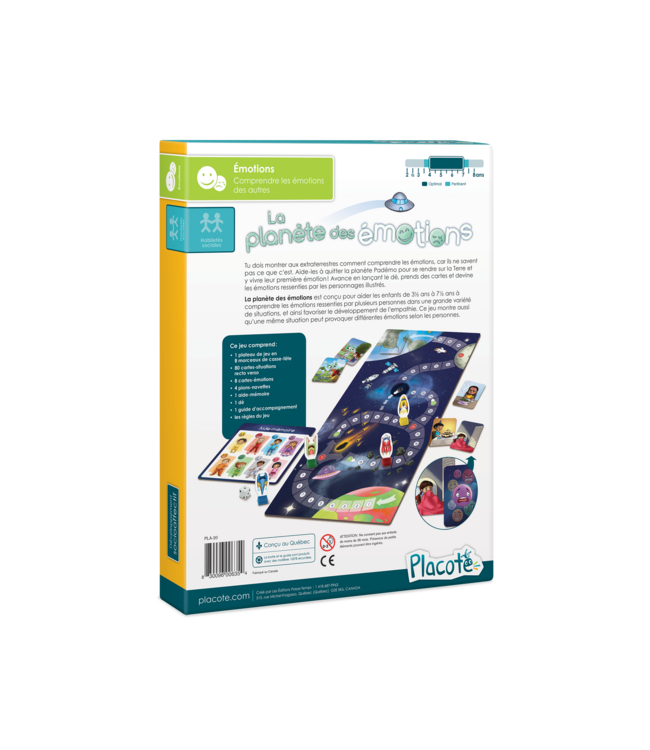 PLACOTE JEU ÉDUCATIF - LA PLANÈTE  DES ÉMOTIONS