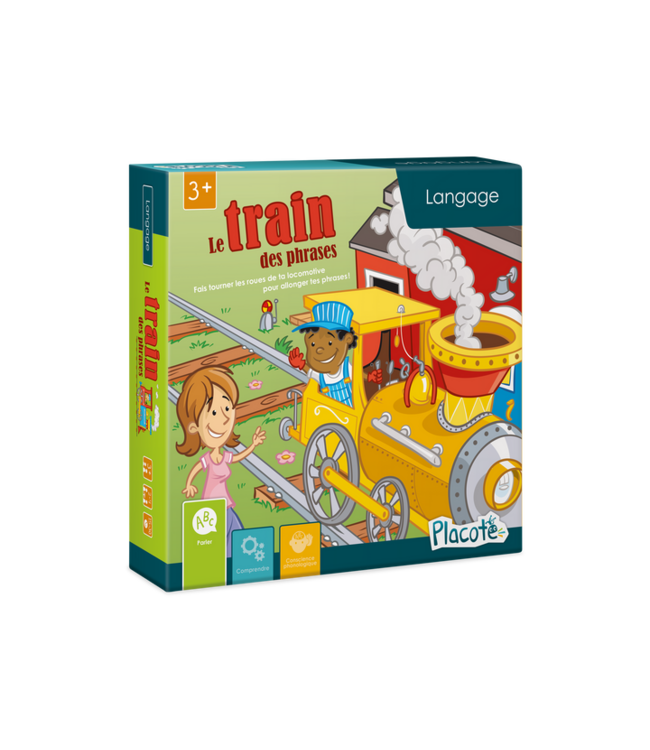 PLACOTE JEU ÉDUCATIF - LE TRAIN DES PHRASES