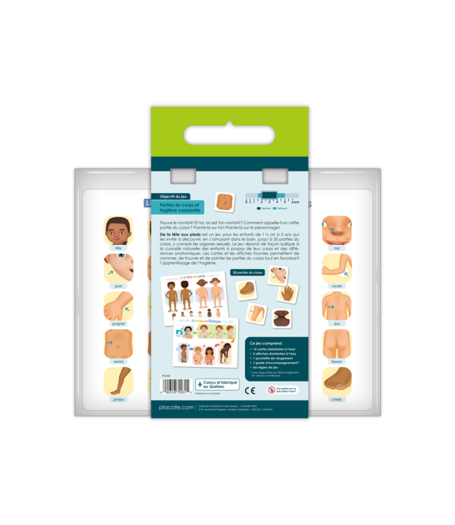 PLACOTE JEU ÉDUCATIF - DE LA TÊTE AU PIED