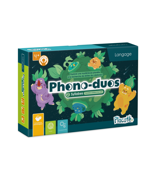 PLACOTE JEU ÉDUCATIF - PHONO DUO : SYLLABES