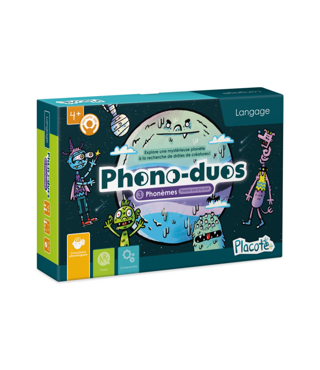 PLACOTE JEU ÉDUCATIF - PHONO DUO : PHONÈMES
