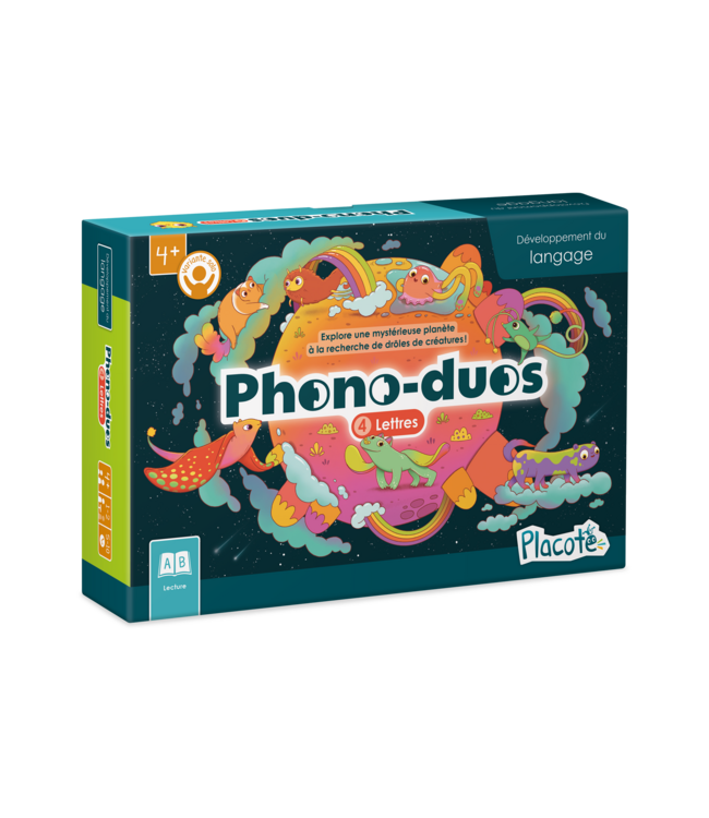 PLACOTE JEU ÉDUCATIF - PHONO DUO : LETTRES