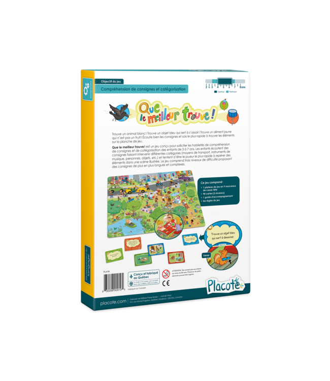 PLACOTE JEU ÉDUCATIF - QUE LE MEILLEUR TROUVE!