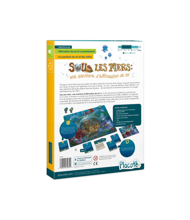 PLACOTE JEU ÉDUCATIF - SOUS LES MERS : AFFIRMATION DE SOI