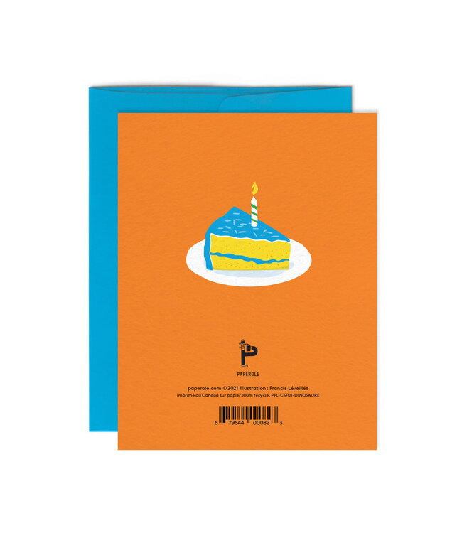 CARTE DE SOUHAIT - DINOSAURE