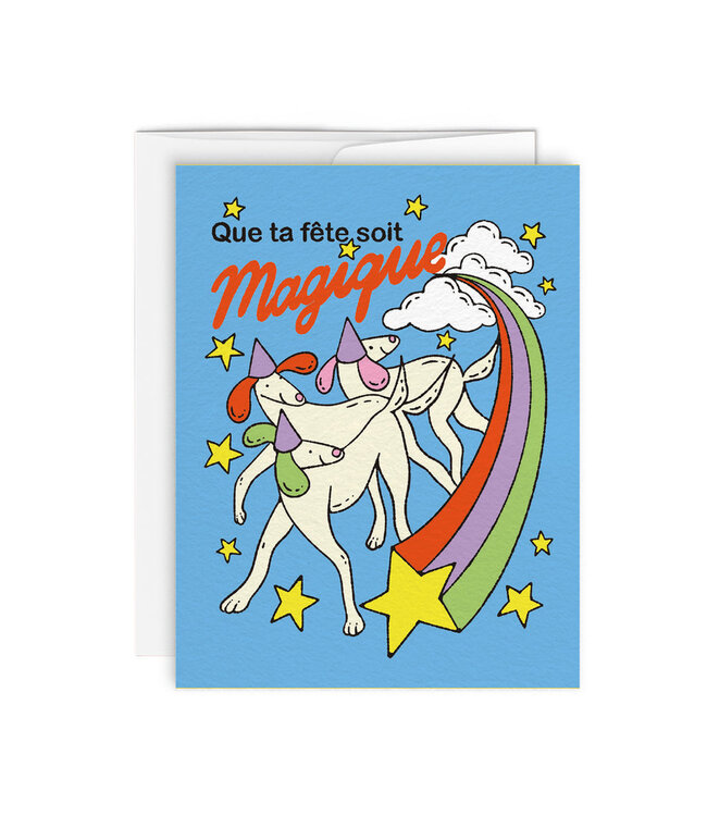 CARTE DE SOUHAIT - FÊTE MAGIQUE