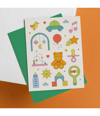 CARTE DE SOUHAIT - JOUETS