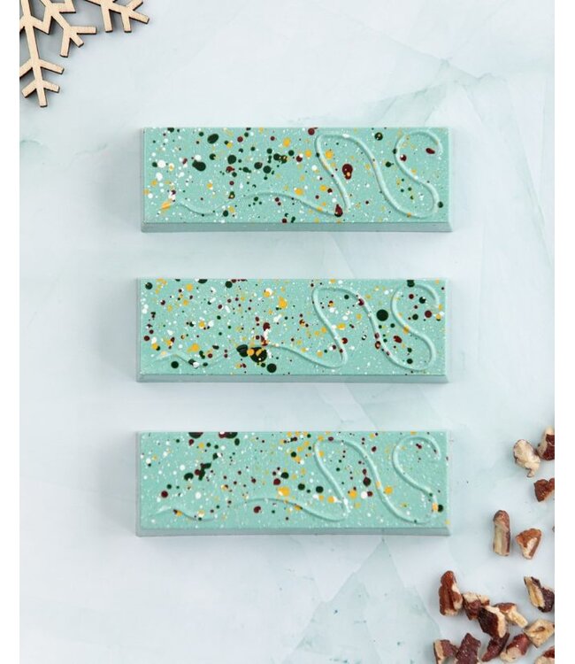 CHOCOLAT AU LAIT - TABLETTE NOËL CARAMEL PRALINÉ ET PACANES